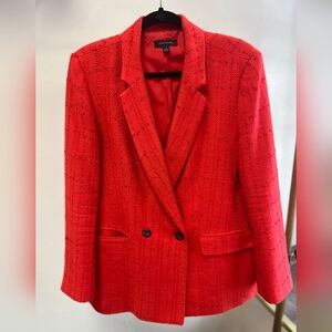 Red Ann Taylor Blazor Jacket